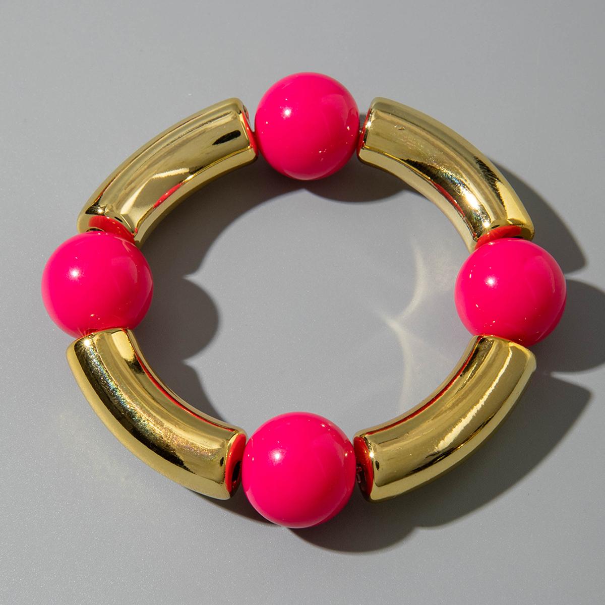 

Летний новый красочный металлический текстурный геометрический элемент бисерный браслет женские украшения персонализированный креативный браслет