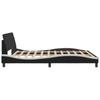 Bed Frame  Dover  Black and White 180 x 200 cm Faux Leather