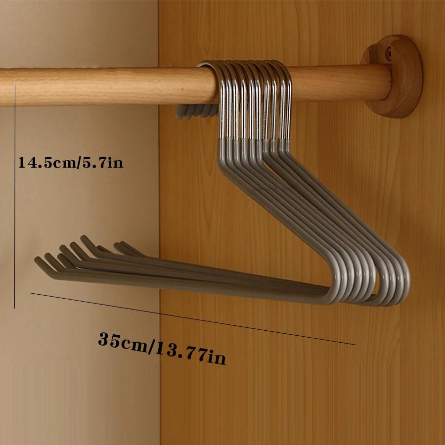 5/10PCS Stainless Steel Pants Hanger Non-slip Pants Rack Household Non-trace Hanging Pants Clip Special Hanger Storage Device