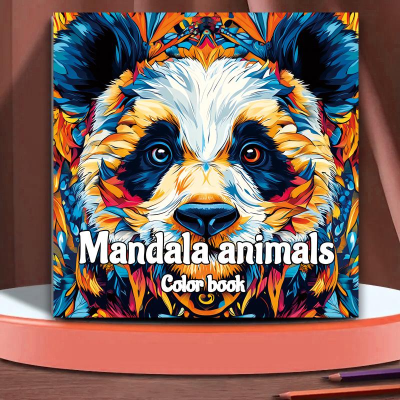 Mandala Animal Drawing Creative Imagination and Realistic Doodles Adult Picture Book