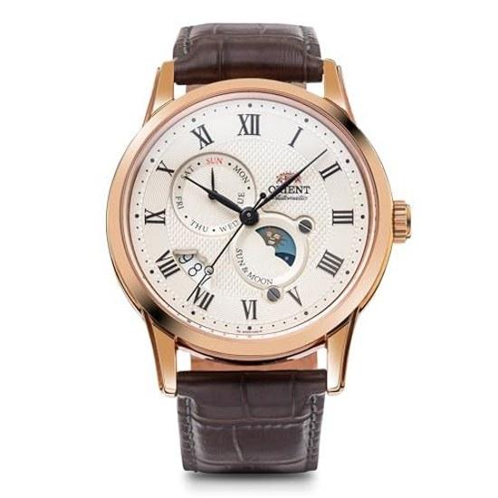 ORIENT SUNMOON Automatic Mechanical Watch Domestic Manufacturer Warranty Classic RN-AK0001S Mens White