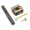 Allsome 8 Inch Screw Cutting Gauge Mark Scraper Ebony+Pure Copper Wearproof Carpenter Woodworking Tool