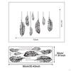 Beautiful Feather Wall Sticker for Bedroom, Easy To Clean, Dining Room Background, Decal,