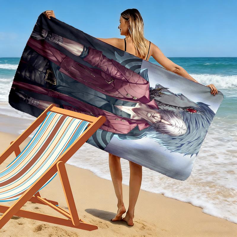 Devil May Cry 2D Flat Print Beach Towel, Large Soft Quick Dry Towel for Beach Camping Swimming.MSTJ0918117