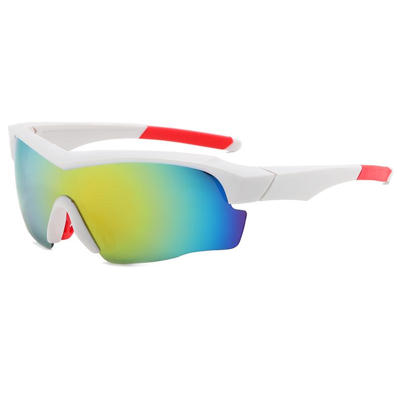 Colorful Windproof Cycling Sunglasses: Large Frame for Men and Women