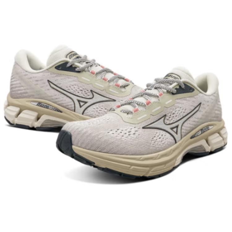 Mizuno Nova Mix Soft Comfortable Shock Absorption Slip Resistant Durable Low Top Running Shoes Unisex Running Shoes Gray White D1GH240509