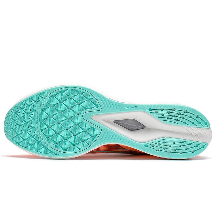 Li Ning Red Hare 6 Pro Cushioning Slip Resistant Abrasion Resistant Low top Running Shoes Men's Neon Bright Orange ARMT013-3