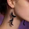 Fashionable Lightweight Earrings for Women 1 Pair Halloween Women, Acrylic Gothic Dangle Earrings, Theme Jewelry Friends Spooky Bat Pumpkin