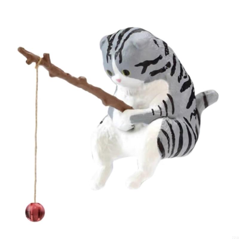 

Fishing Ornaments Resin Figurine Cartoon Statue for Fish Aquarium