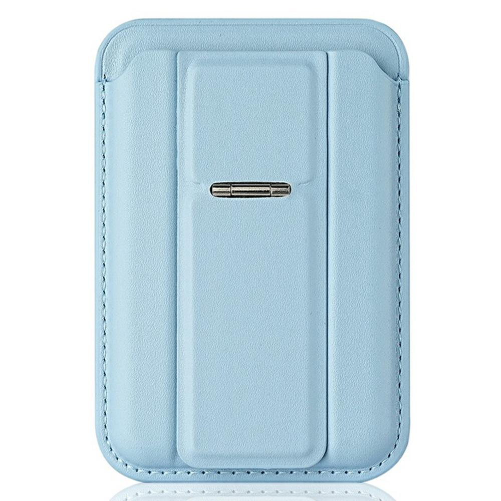 Compatible with MagSafe Leather Magnetic Card Holder Kickstand Combo Multi Card Slots For iPhone Series