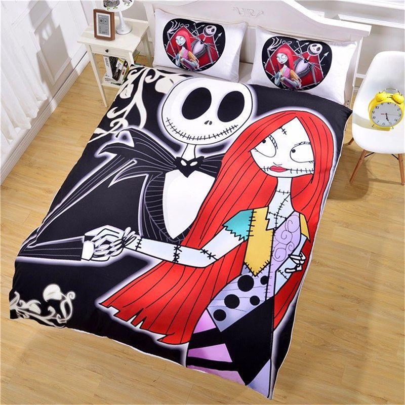 New Nightmare Hot Before Christmas Jack Duvet Cover Sets Quilt Cover Bedding