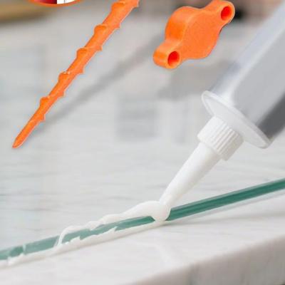 Nettoyeur de Buse de Mastic et Bouchons d'Étanchéité pour Tube de Masticage Couvercle de Buse d'Application Déboucheur pour Colle à Verre