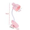 Flower Shaped Clip On Led Reading Light Desk Lamp Mini Eye Protection Book Lamp Warm Soft Light For Dorm Bed Desk Study Decor