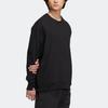 Adidas Originals FW22 Essential Crew Neck Sweatshirt With Trefoil Embroidery Men Sweatshirt Black IC8144