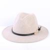 Popular European and American High-end Wool Top Hat, Men's and Women's Fashion Versatile Elegant Top Hat Jazz Hat
