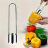 Juego de 3 Piezas de Acero Inoxidable Perforador de Frutas Descorazonador de Chile Jalapeño Manzana Pera Espino Cereza Herramientas Extractoras de Huesos Gadgets de Cocina