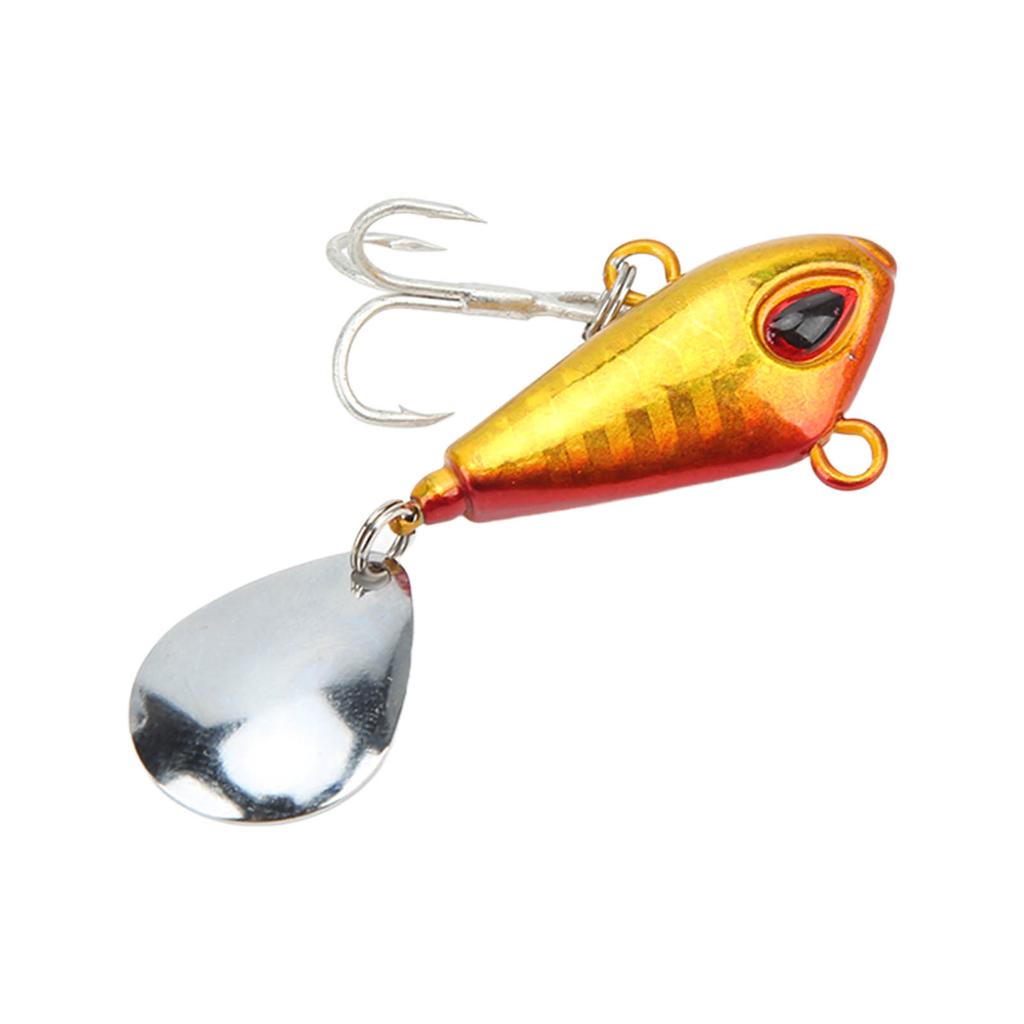 20g Fishing VIB Metal Mini Lures Artificial Hard Fake Bait Night Light VIB Spoon Fishing TackleGolden