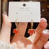 New Fashion Love Memory Red Maple Leaf Pendant Necklace For Women Cute Romantic Female Neck Chain Ladies Stainless Steel Jewelry