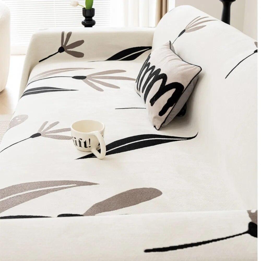 1PC Sofa Cushion Fabric Double-Sided Chenille All-Season Universal Rustic Style Living Room Non-Slip Sofa Cover Sofa Seat Cover