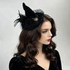 Gothic Style Witch Hat Hair Clip Skull Spider Witch Hairpins Halloween Hair Clip Cosplay