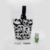 Printed Canvas Bucket Bag Chinese Style Print Canvas Handbag Sweet   Shopping