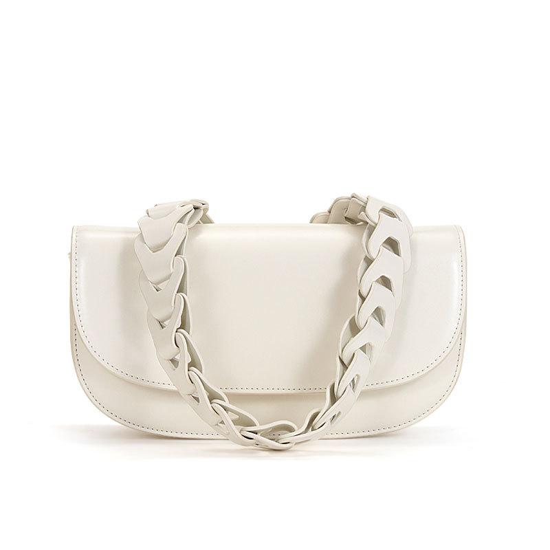 Fashion Underarm Bag Casual Women Split Leather Woven Shoulder Bags Female Crossbody Messenger Bag