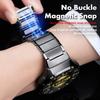 Seamless Stainless Steel Strap  Huawei Watch 4 Pro Luxury Business Strap  Quick-release Interface Chain-type Magnetic Adhesive Strap