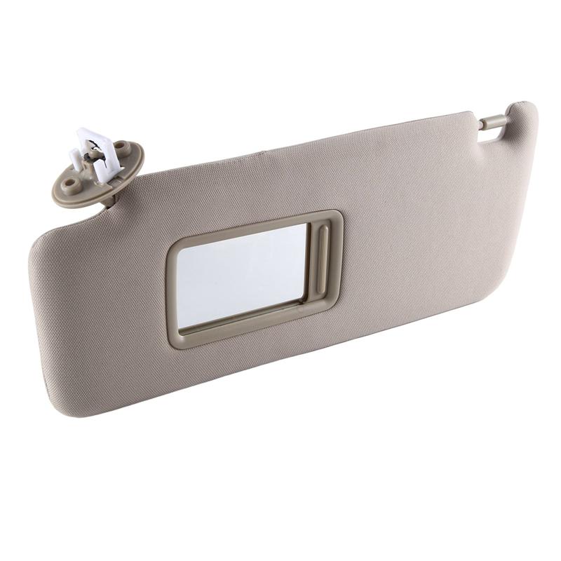 Car Sunshield Sunvisor Sunshield Sunvisor With Mirror Beige For Toyota 4RUNNER 2010-2023 74320-35A91-B1 Left