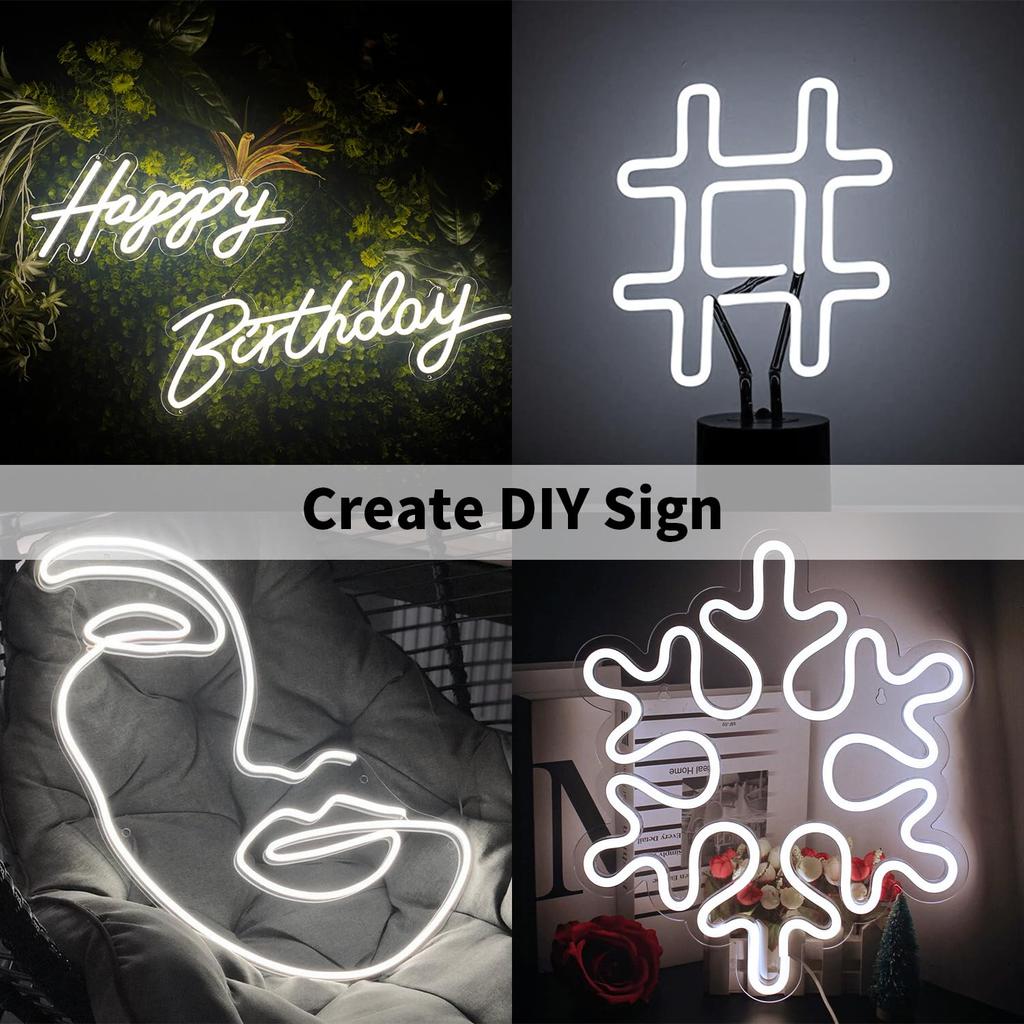 iNextStation High Brightness LED Tape IP65 Indirect Soft Easy To Daylight LED Neon Ft DIY Light, Dimmable, Waterproof, Lighting, Light, Bend, Color,