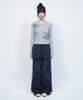 LMR Layered Track Nylon Skirt Pants Navy