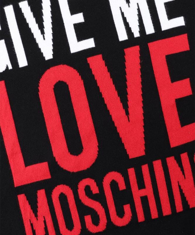 Love Moschino luksusowy męski sweter nero -45%%% - Rozmiar: L