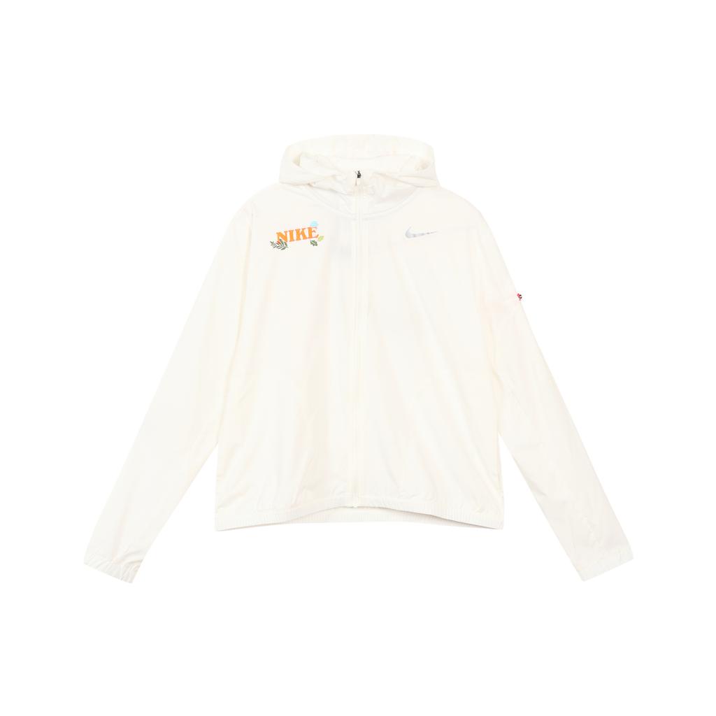 New Nike SS23 Women'ss Letter Logo Hooded Jacket White FN3710-133