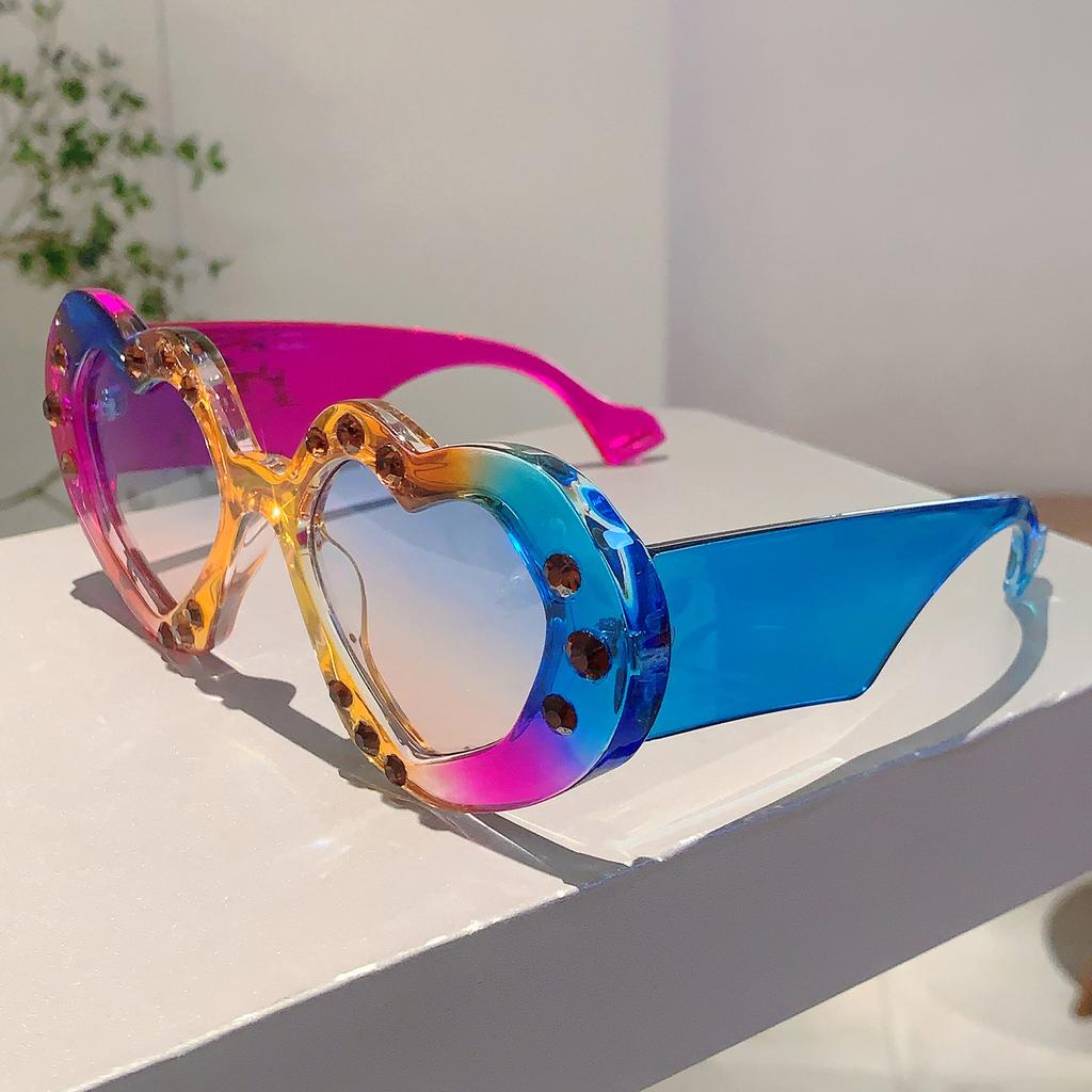 2 Pairs Per Set Rimless Pilot Sunglasses Fashion Gradient Double Bridge Sun Glasses Trendy Luxury Brand Designer Outdoor Shades