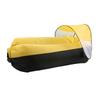 Outdoor Inflatable Sofa Couch Portable Inflatable Lounger Air Sofa for Camping Hiking Black Plus Yellow
