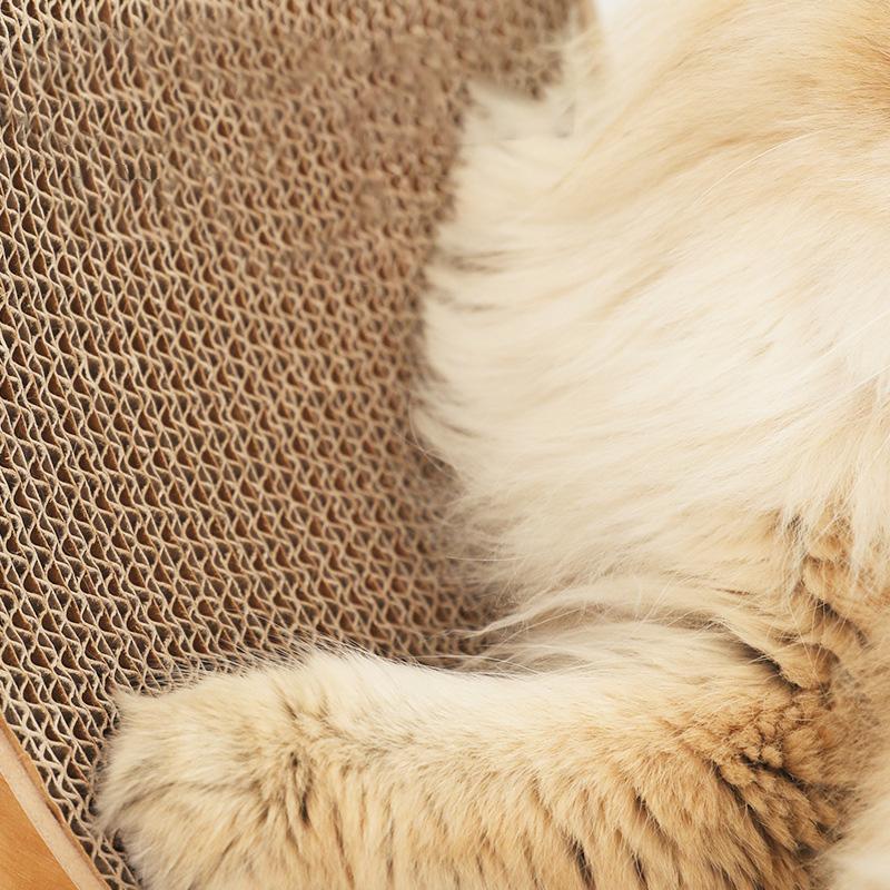 Cat Scratching Wooden Corrugated Cat Scratcher Board Lounge Bed Post Grinding Claw Toys Scrapers for Cats Pet Accessory Products