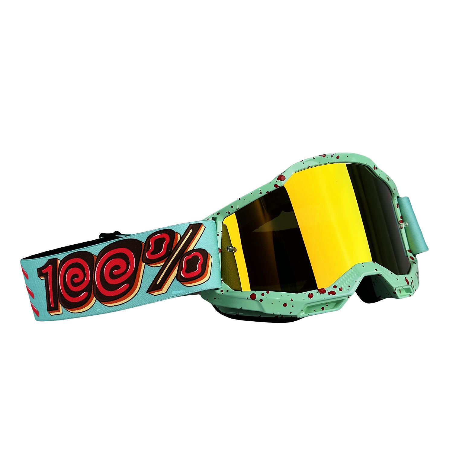 

Donut-shaped goggles for outdoor cycling, windproof glasses, ski sports windproof sunglasses, mountain bike D1-Yellow tablet