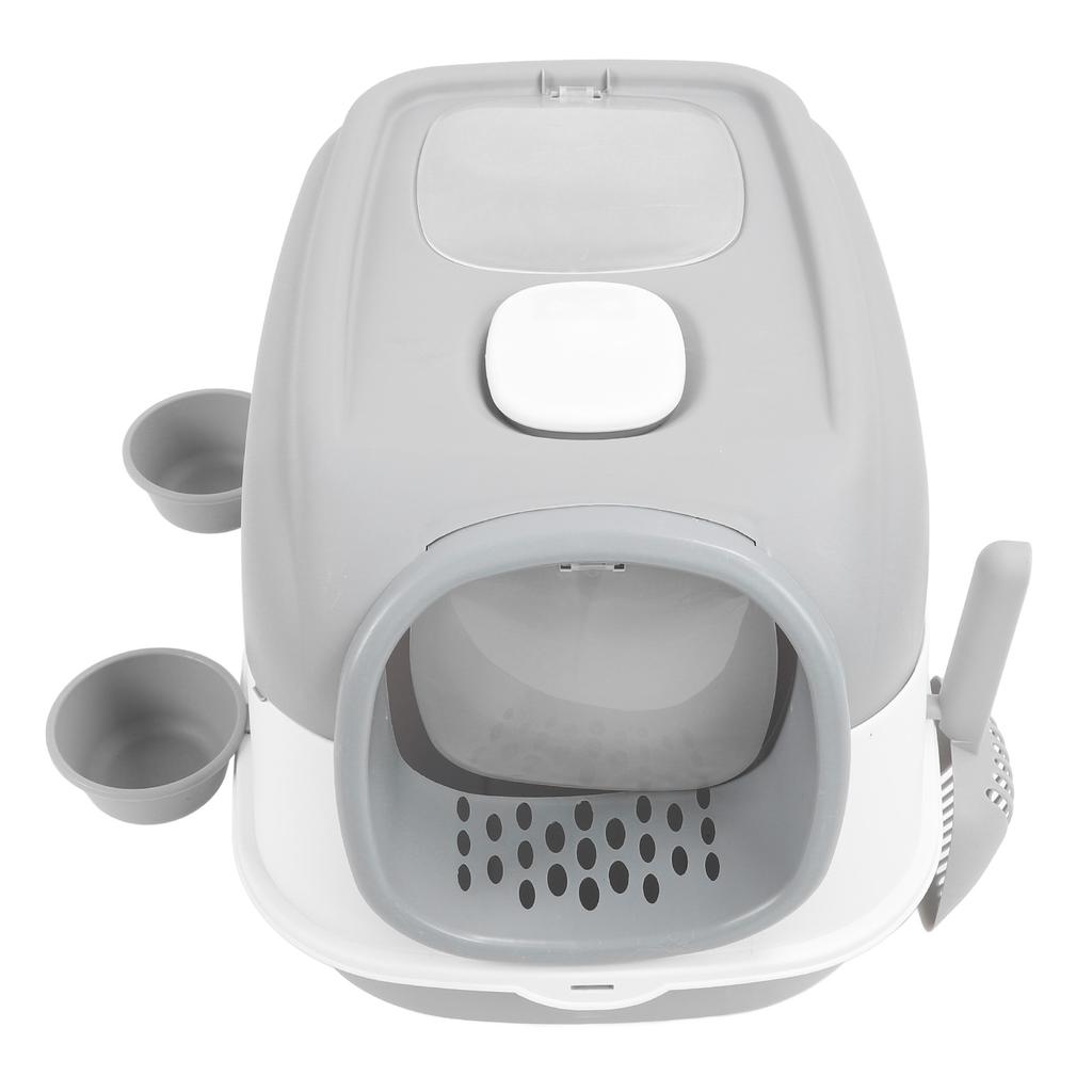 Cat Litter Box Fully Enclosed Open Top Extra Large Litter Box Smart Deodorizing Indoor Pet Toilet Fo