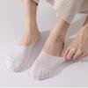 3 Pairs Ultra Thin Breathable Anti Slip Silicon Invisible Short Socks Ice Silk Boat Socks For Men Summer Collection Non Slippery