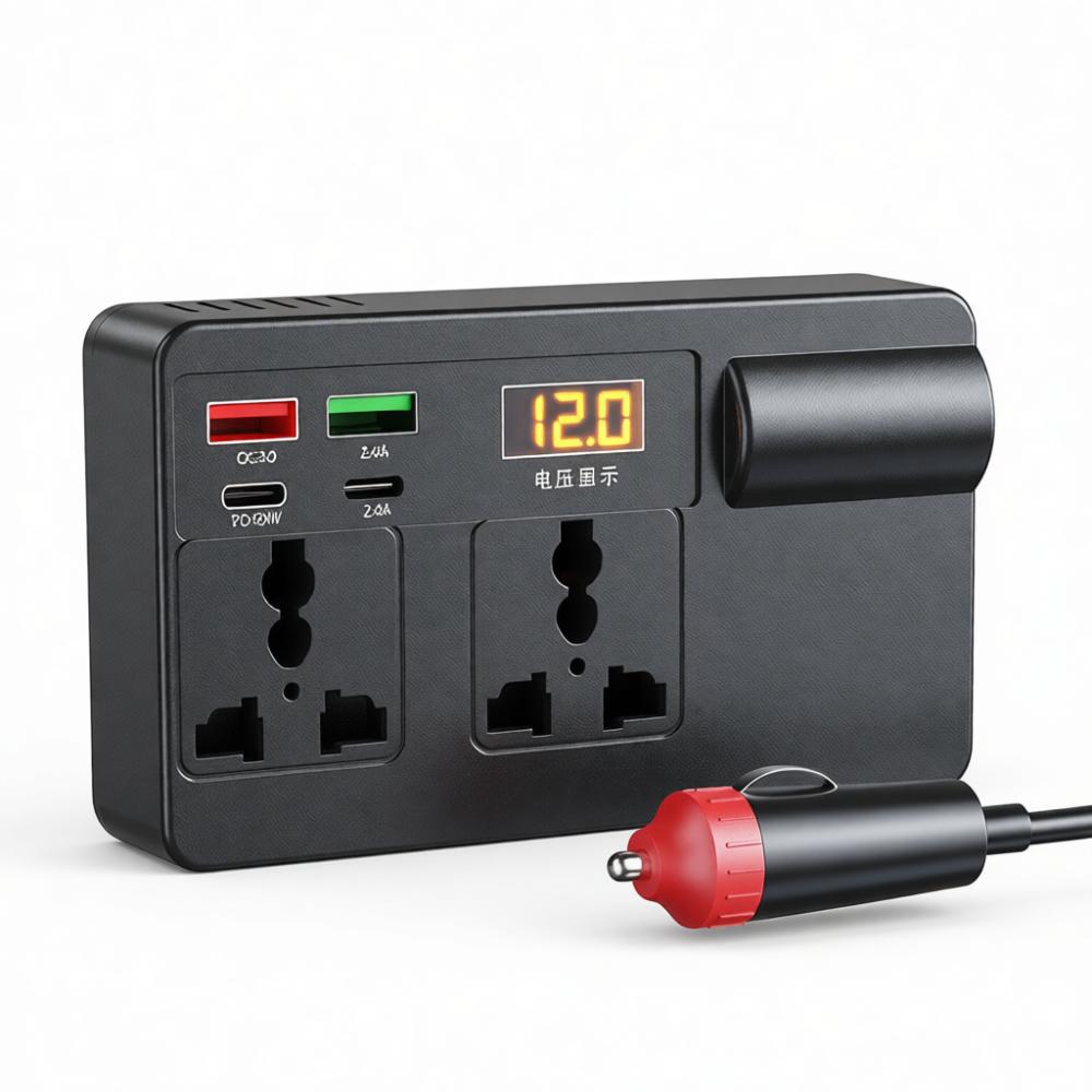Automotive Car Converter 12V 24V To 220V Power Inverter Fast Charging USB Socket For Truck Van Electronic Devices Travel Gear