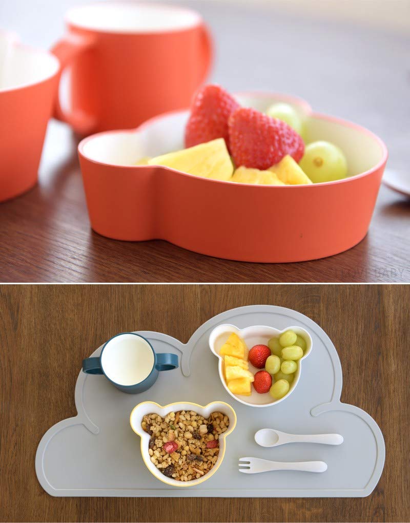 Tak Kids Dish Bowl Bear S Gray 11 X X Bowl 13.8 3.5cm Children's JTN-0130-GY