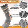 Soft Super Thick Men Socks Keep Warm Middle Tube Winter Socks Fleece Lined Skiing Sports Socks Winter