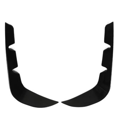 2PCS Front Fog Light Grille Spoiler Bright Black Lightweight Replacement for Mercedes?Benz