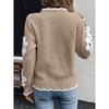 Pull pour Femmes Hiver Col V Pull Épais Chaud Tricoté Extensible Manches Longues Oversize Pull Tops