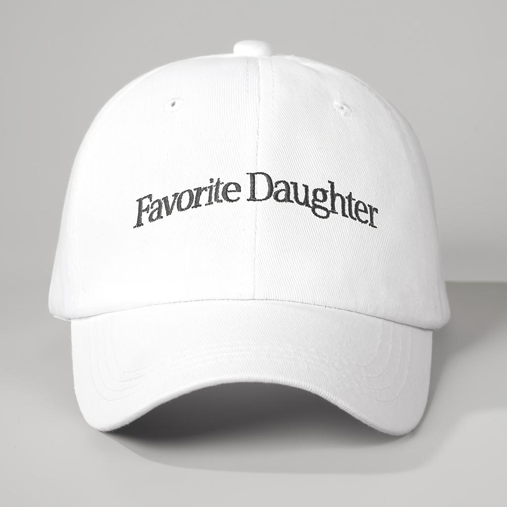 Cappellino da Baseball Ricamato Figlia Preferita, Unisex Regolabile Traspirante Cappello da Golf per Donne e Uomini, Moda Estiva Curvo Bri