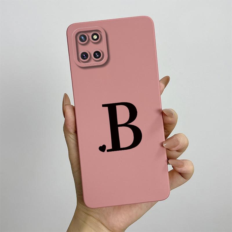 For Samsung Galaxy Note10 Lite Case SM-N770F 6.7'' Cute Initial Letters Cover Soft TPU Phone Case For Samsung Note 10 Lite Bags