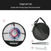 Three-Layer Golf Swing Training Net with Practice Target and Compact Hitting Mat