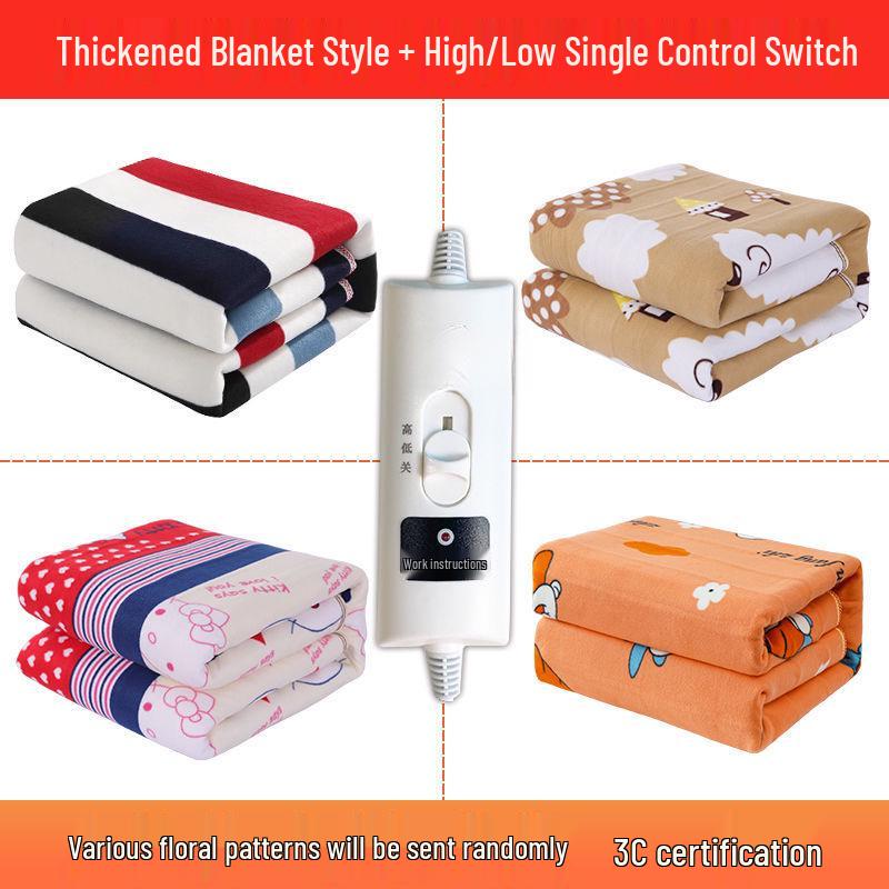 Extra Large Electric Blanket with Dual Temperature Control, Perfect for Three-Person Use, Dorm Room Safe, No Radiation.