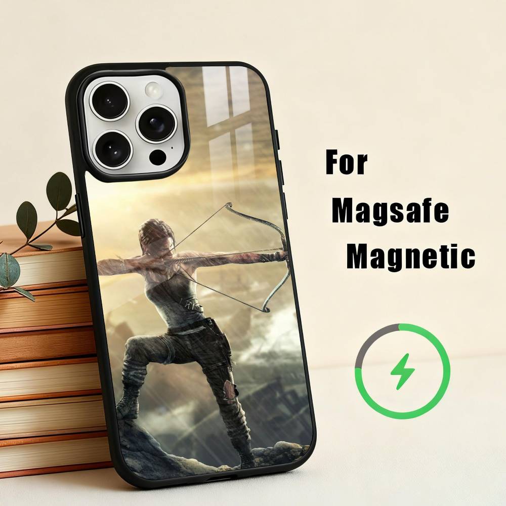HOT T-Tomb Raider L-Lara Croft  Phone Case For iPhone 17,16,15,14,13,12,Plus,Pro,Max for Magsafe Magnetic Wireless Charging