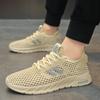 Super Light Spring/summer Color Cutout Mesh Surface Breathable Soft Bottom Men's Large Size Leisure Outdoor Running Shoes