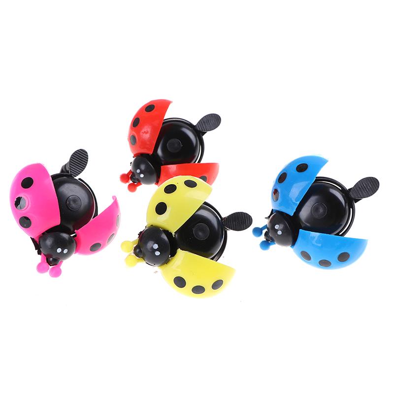 1Pc Bicycle Ladybug Bell Cartoon Cycling Bell Lovely Kids Bike Ride Alarm Horn